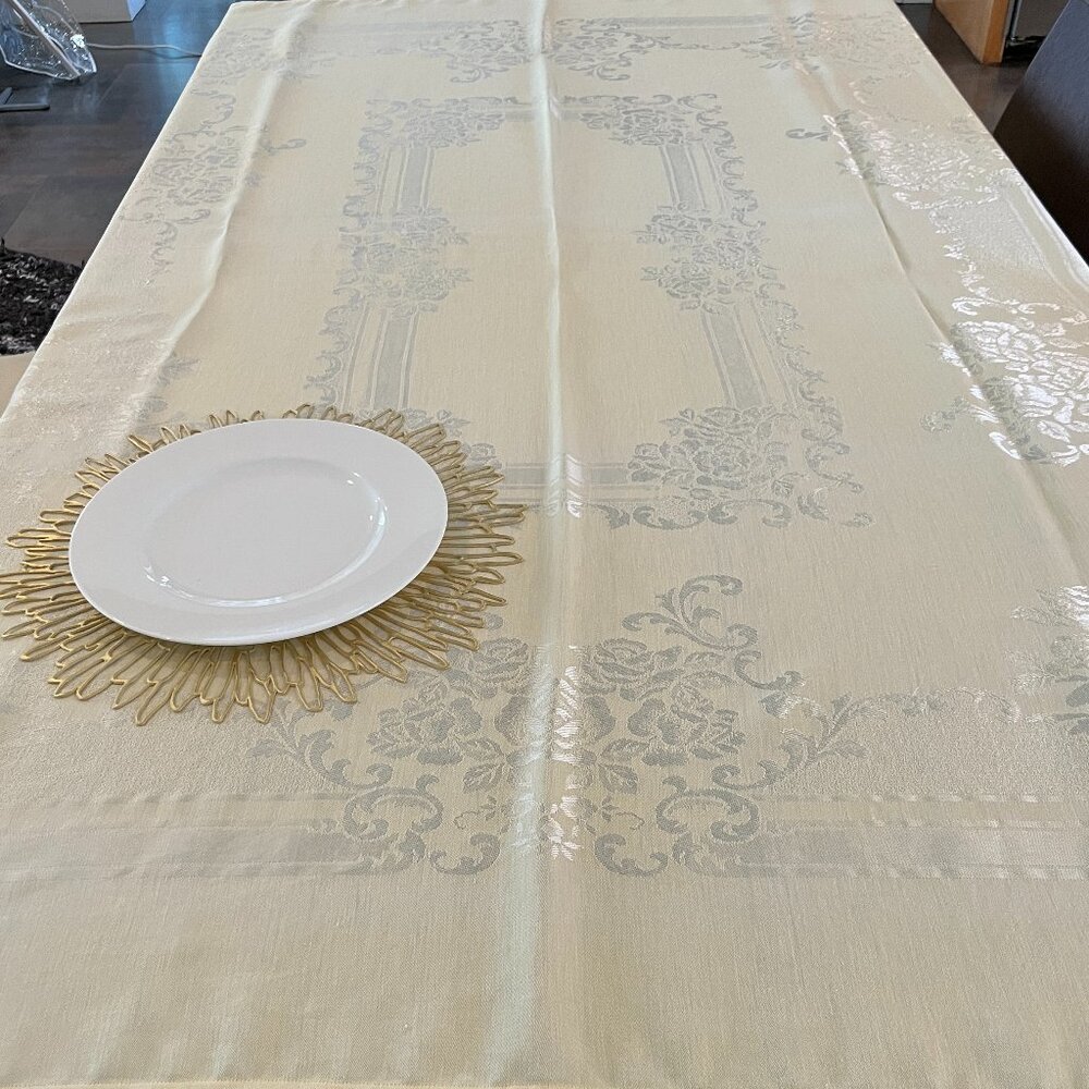 Yellow Damask Tablecloth